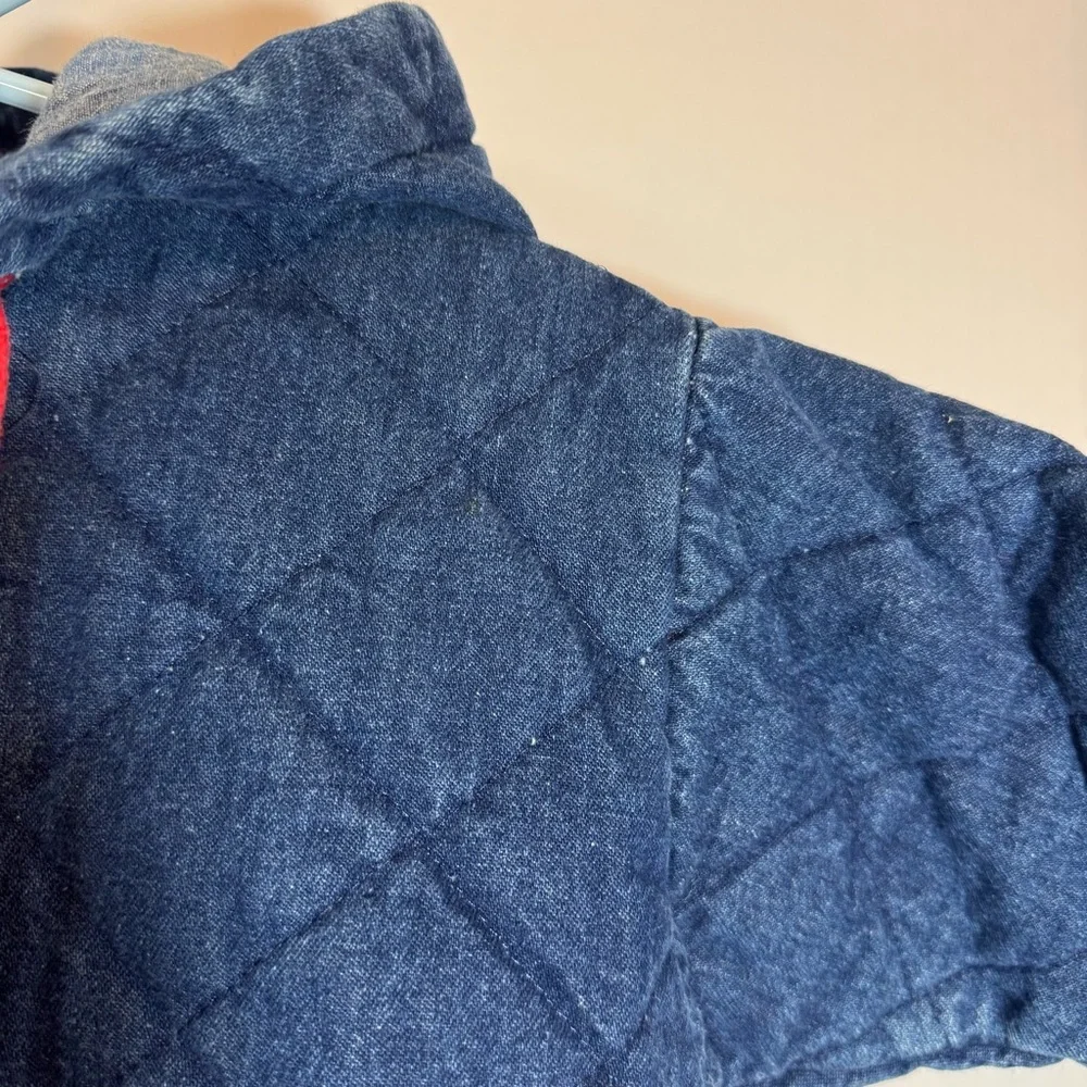 Vintage‎ Oshkosh B'Gosh Denim Quilted Hooded Jacket Size 24M